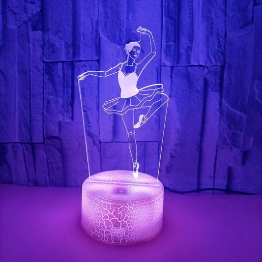 Ballet 3D Colorful Touch LED Visual Light